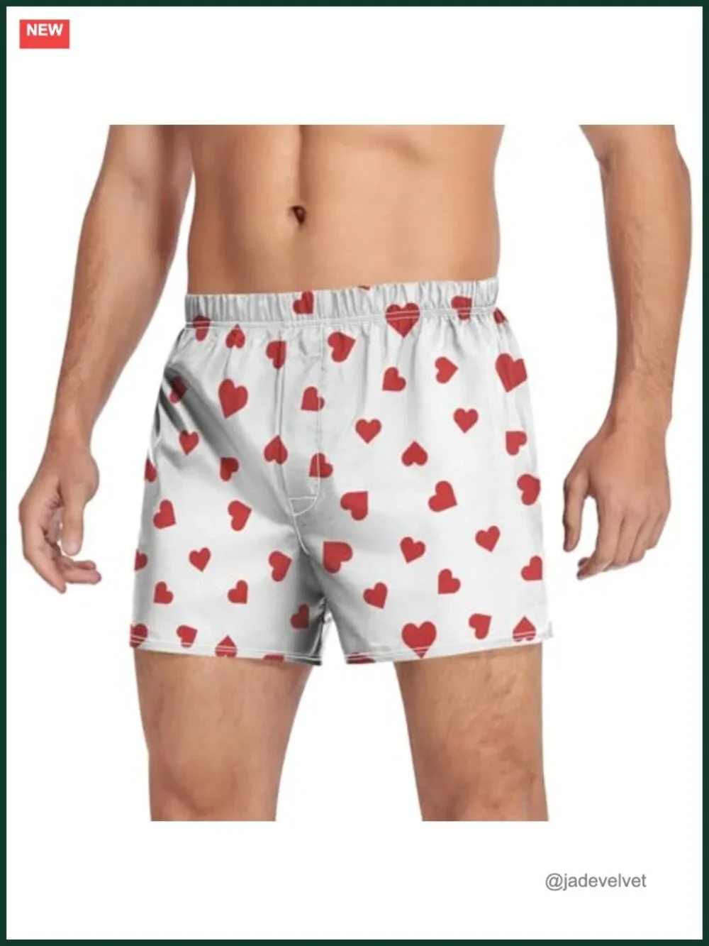 Cotton Boxer Shorts Loose Underwear with Button Fly